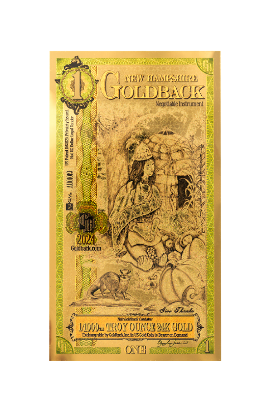 New Hampshire — 1 Goldback distributor bundle